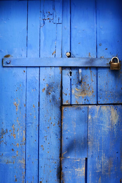 Closed Blue Door