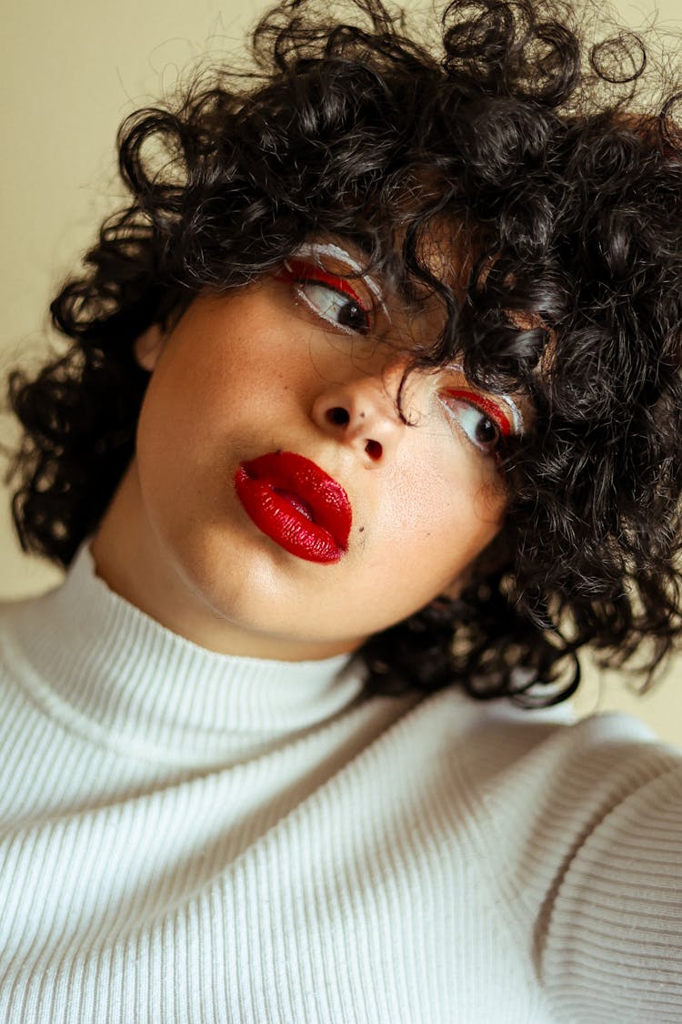 Portrait Of Brunette Woman