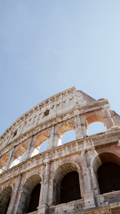 antik, bina, Colosseum içeren Ücretsiz stok fotoğraf