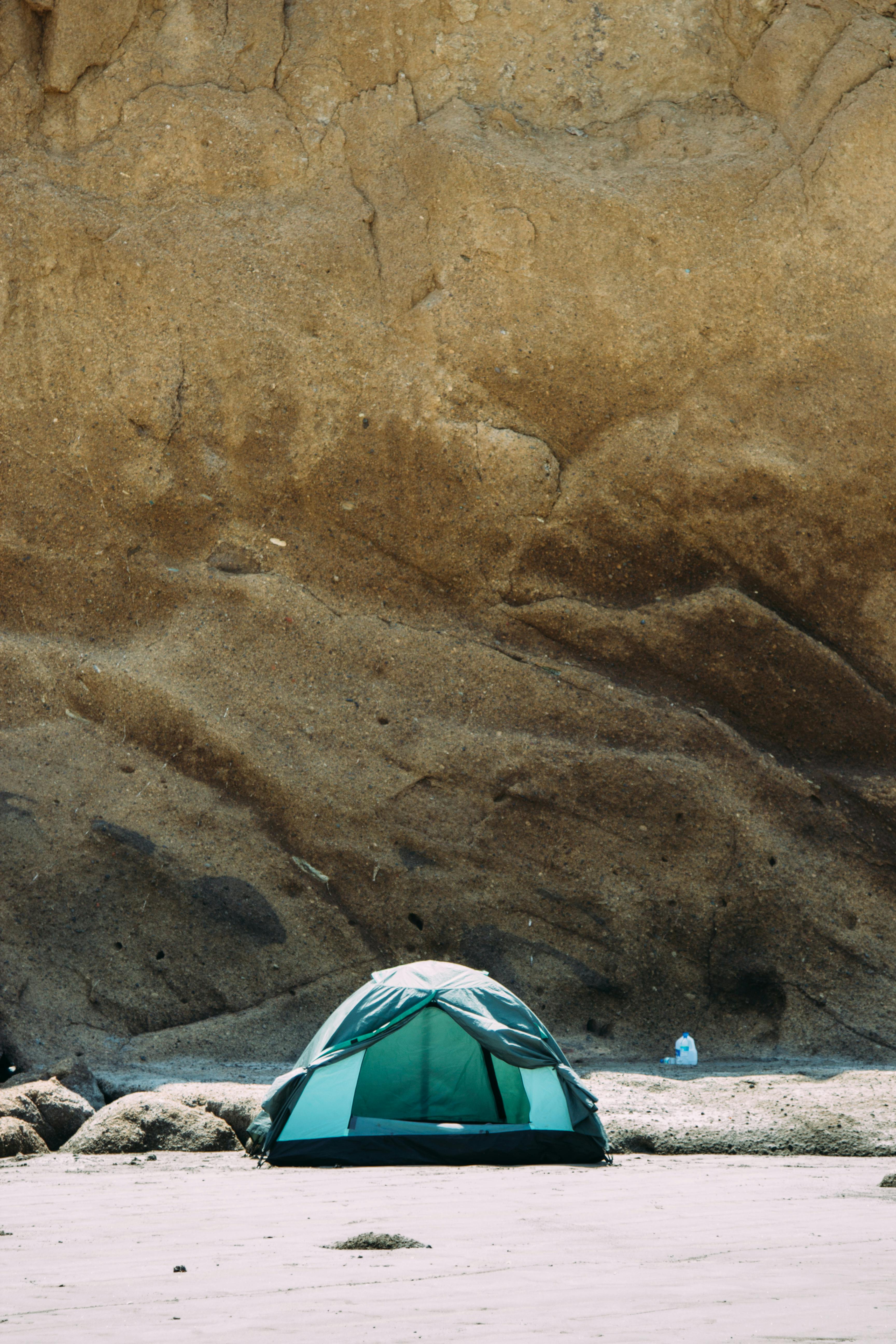 Black and Green Camping Dome Tent Near Mountain · Free Stock Photo