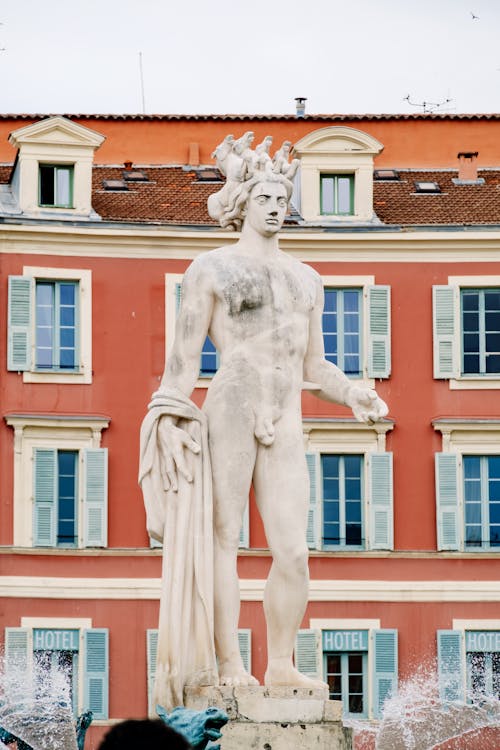Kostenloses Stock Foto zu Apollo-Statue, fassade, fassaden