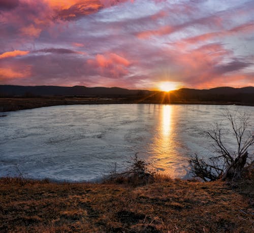 Immagine gratuita di acqua, crepuscolo, lago