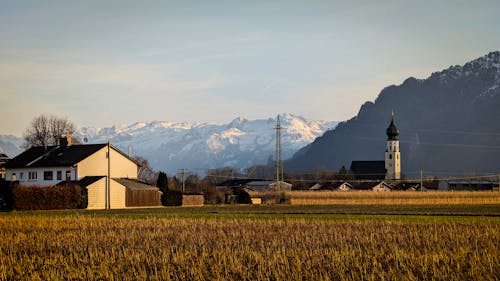 Kostenloses Stock Foto zu abendrot, ainring, alpen