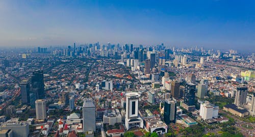 Fotografia Aérea De Edifícios Da Cidade