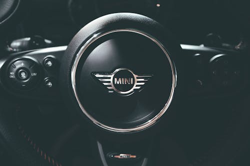 Black Mini Cooper Steering Wheel