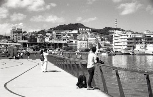 Immagine gratuita di bianco e nero, città di keelung, collina