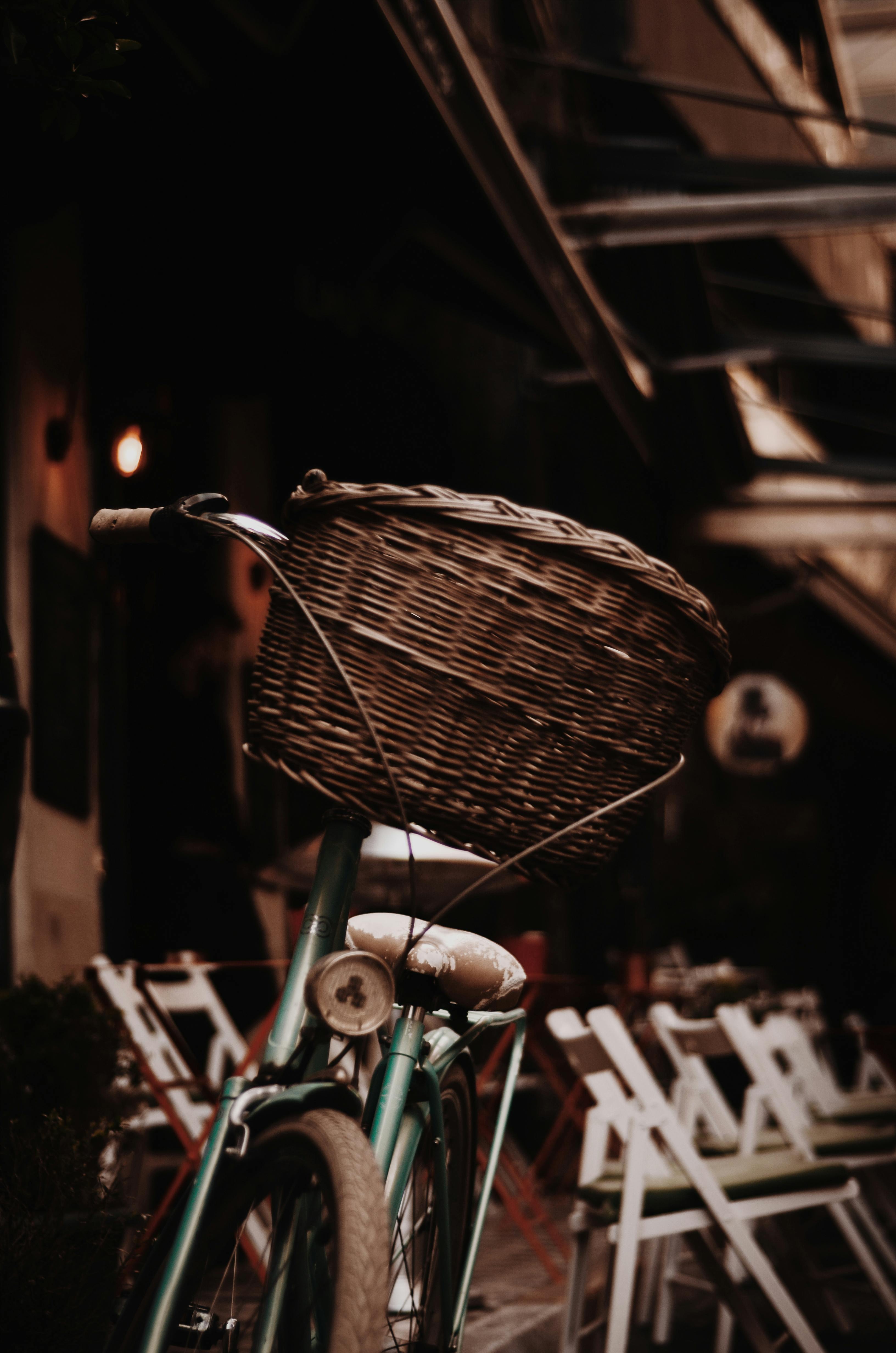 teal bike basket