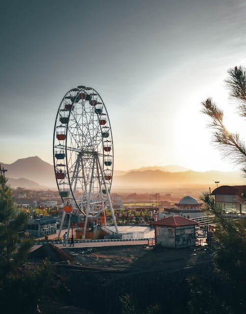 Foto Ferris Wheel Di Taman Hiburan