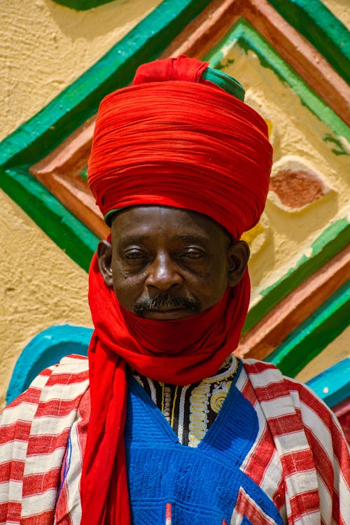 คลังภาพถ่ายฟรี ของ ชายแอฟริกัน, ประเพณี, ผ้าโพกศีรษะ