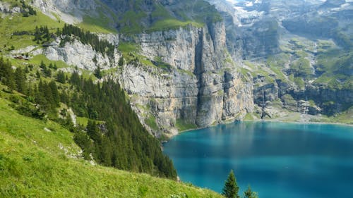 Immagine gratuita di alpi, lago, lago oeschinen