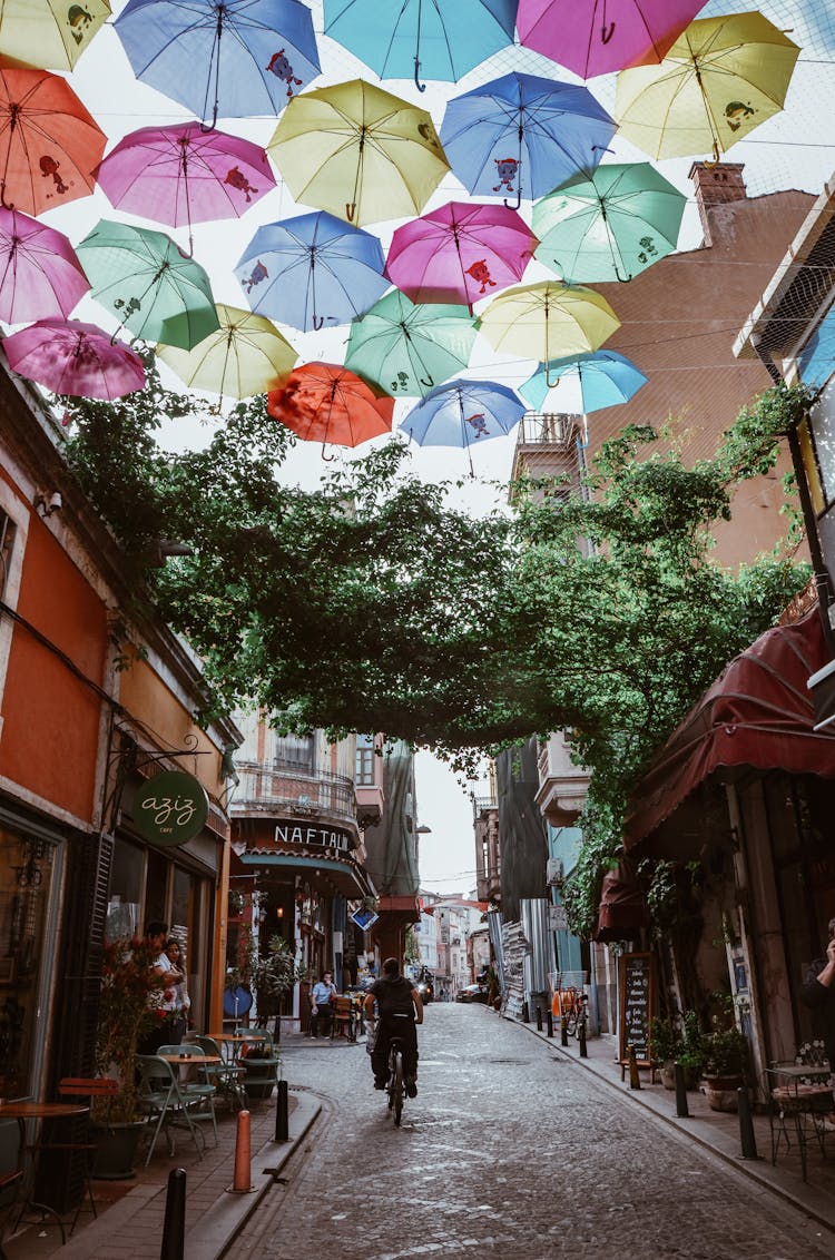 Hanging Umbrellas