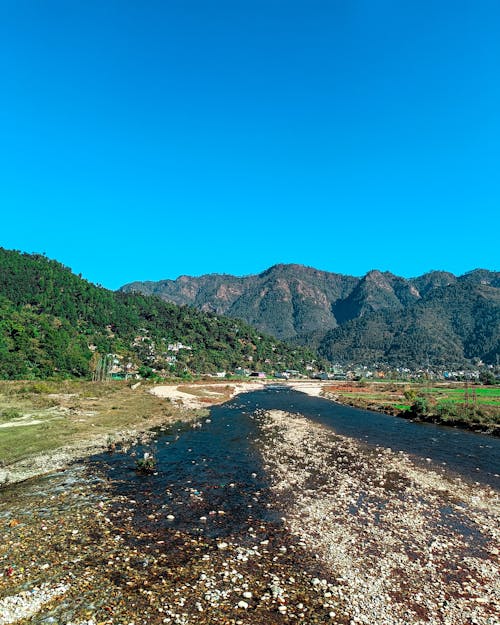 river from mountains, chaukhutia view, ramganga