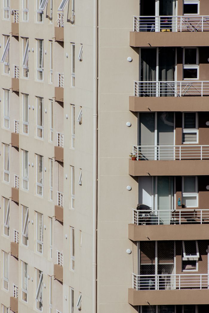 Modern apartment exterior
