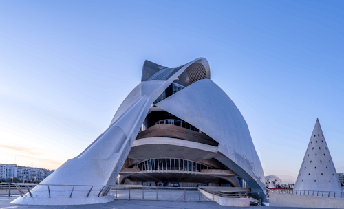 Queen Sofia Palace of Arts under Clear Sky in Valencia