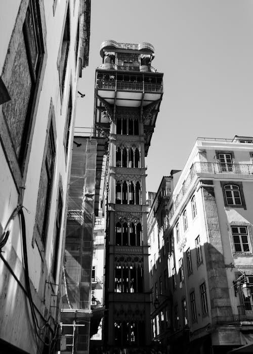 圣胡斯塔升降机, 地標, 垂直拍摄 的 免费素材图片