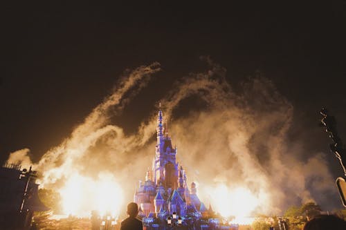 Foto profissional grátis de Disney, show de fogos de artifício