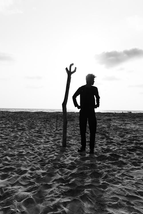 men at beach 