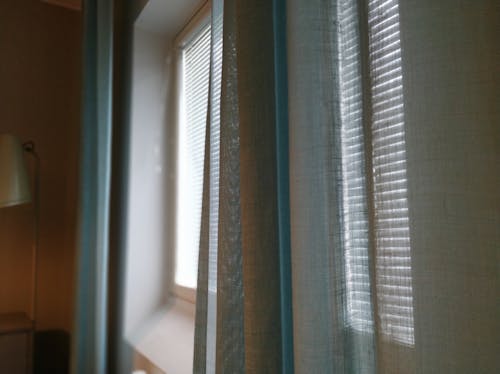 Free stock photo of blue, colours, curtains Stock Photo