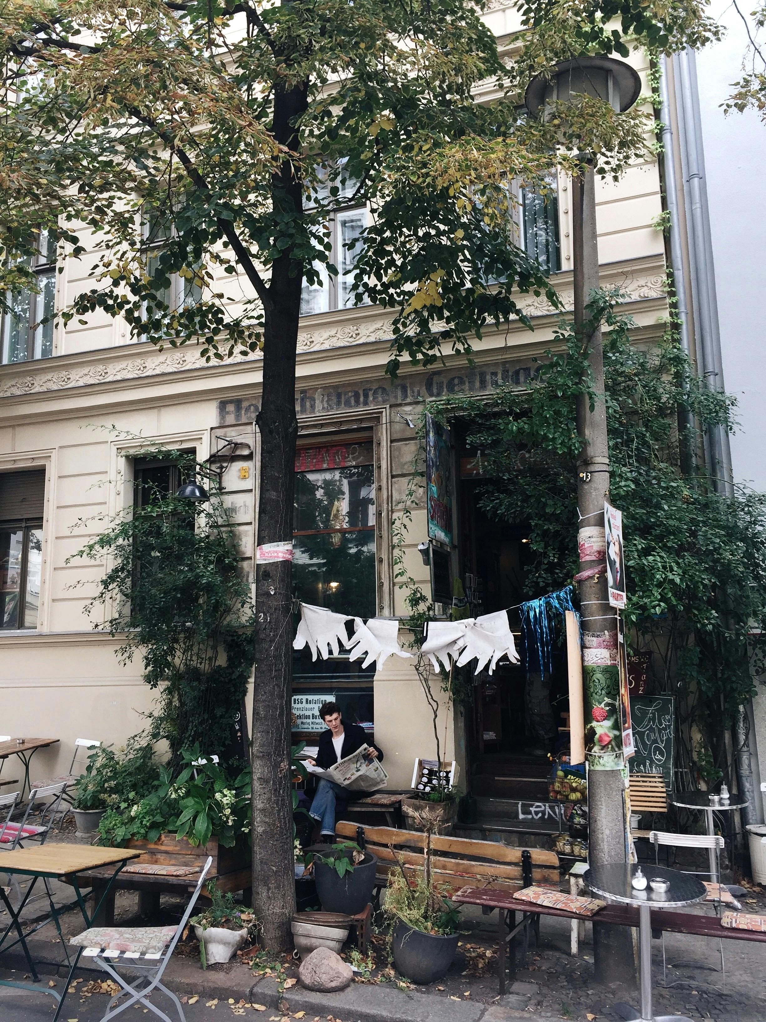 Gloves Hanged on Tree Near Building