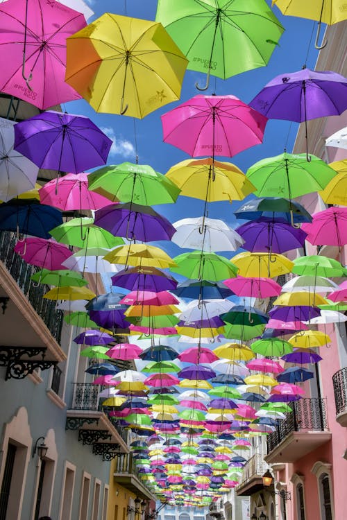 Kostenlos Bunte Regenschirme Stock-Foto