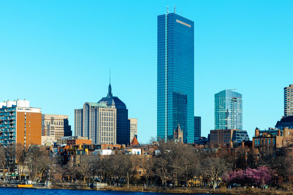 Downtown Boston street and buildings in Boston