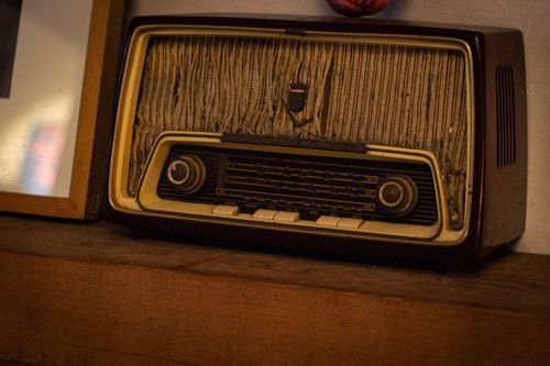Free radio antigua  Stock Photo