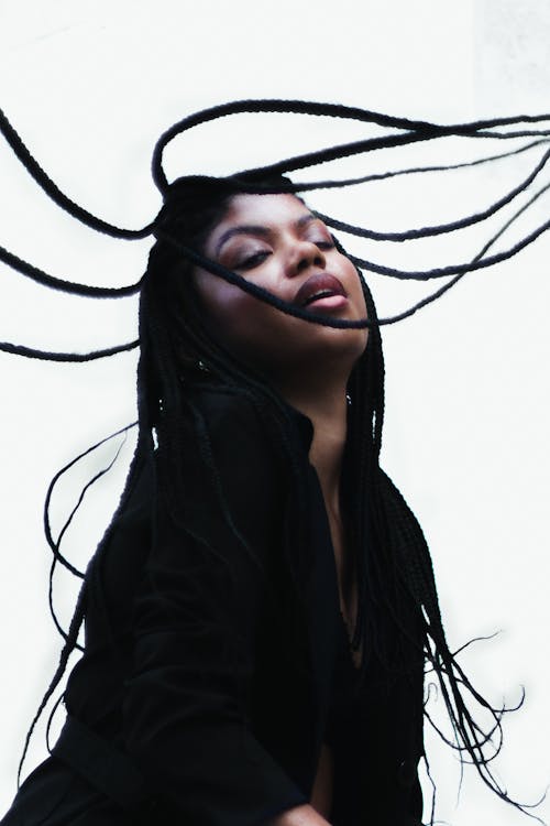 Immagine gratuita di acconciatura, donna nera, riprese in studio