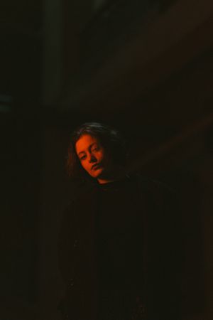 Portrait under red light by Fakhri Baghirov on Pexels