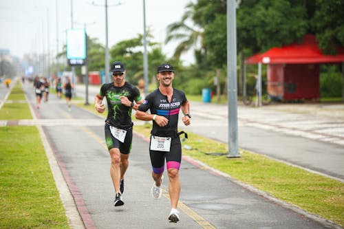 Men Running a Marathon 