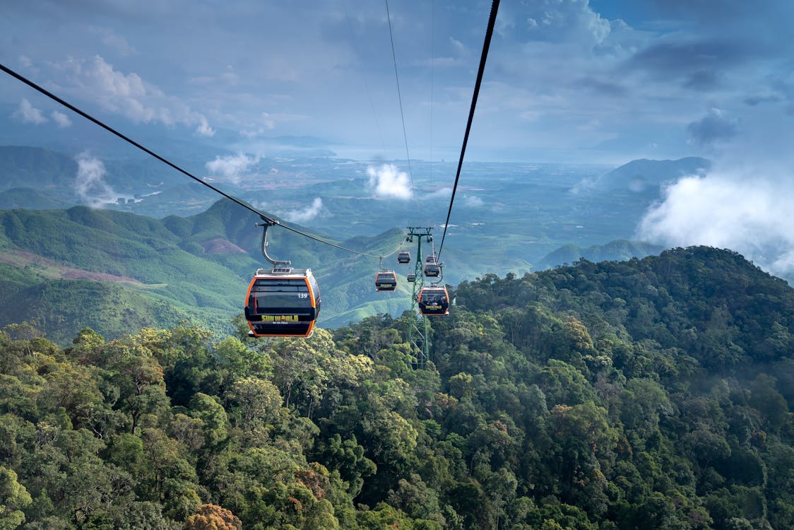 Free Cable Car View Stock Photo
