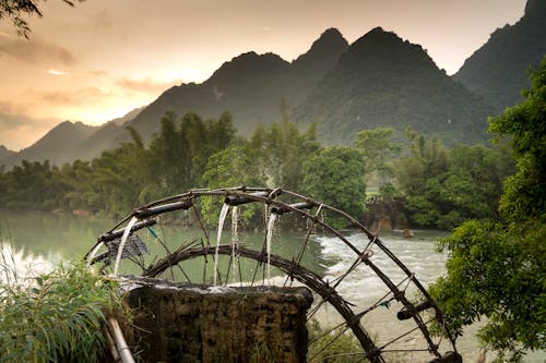 Water Wheel by the River