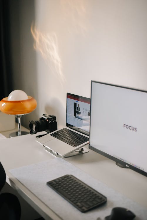 Computer Monitor on a Desk 