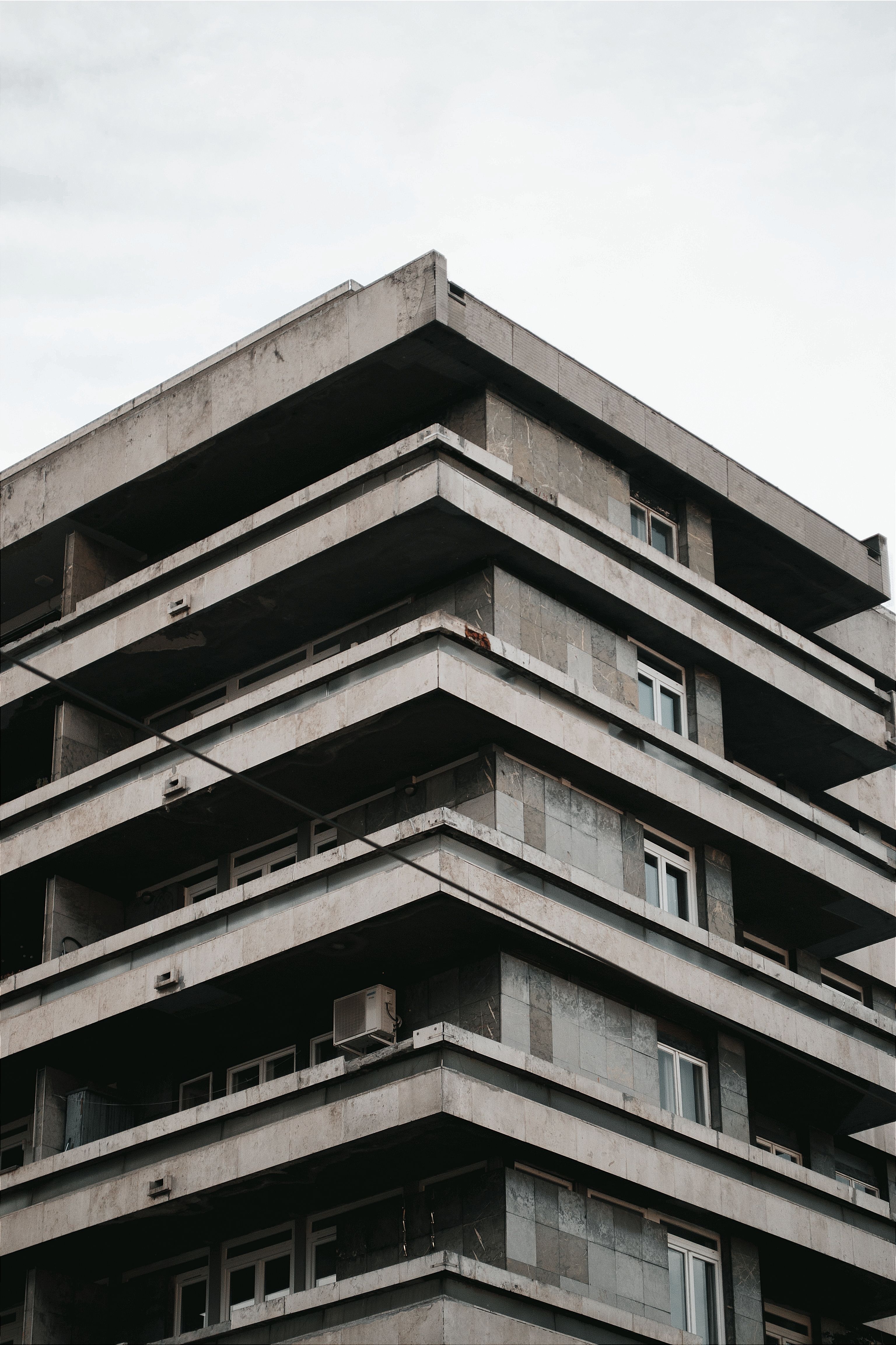 Facade of an Apartment Building in a City · Free Stock Photo