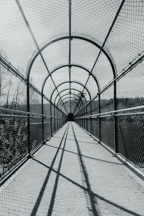 人行天橋, 垂直拍攝, 建設 的 免費圖庫相片