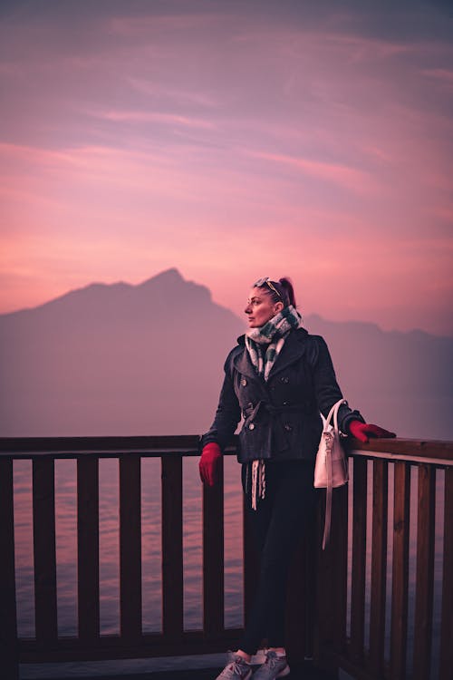 경치, 난간, 산의 무료 스톡 사진