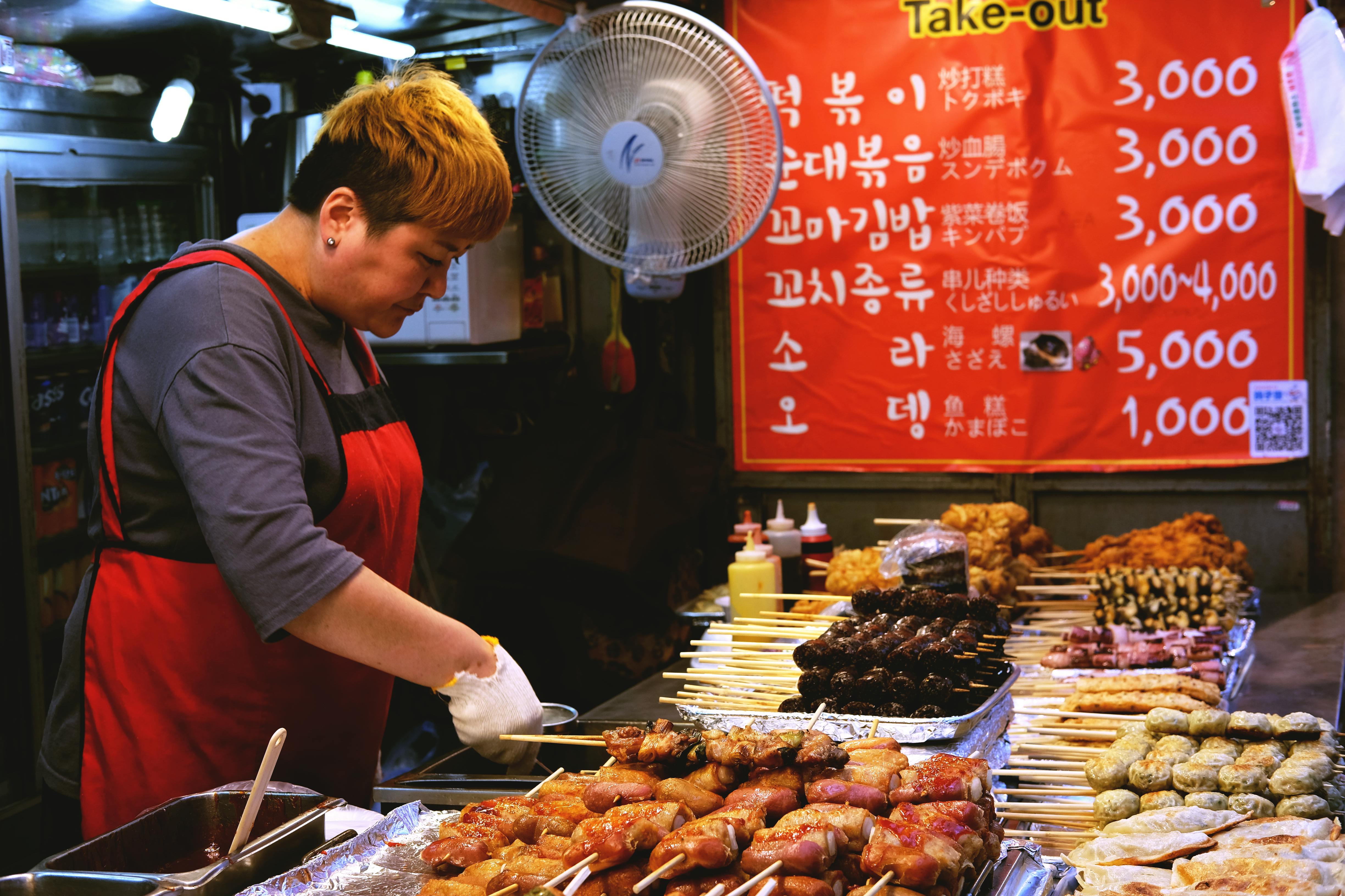 Woman Wearing Red Apron Preparing Food · Free Stock Photo