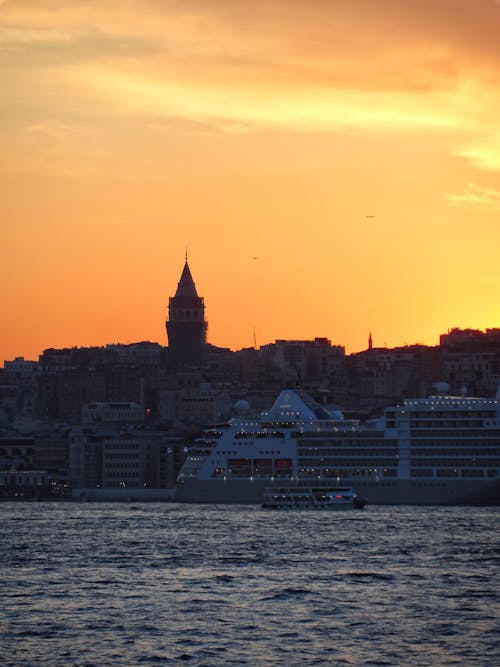 伊斯坦堡, 剪影, 加拉塔塔 的 免费素材图片
