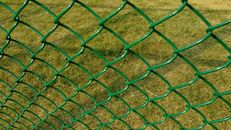 Green Cyclone Fence
