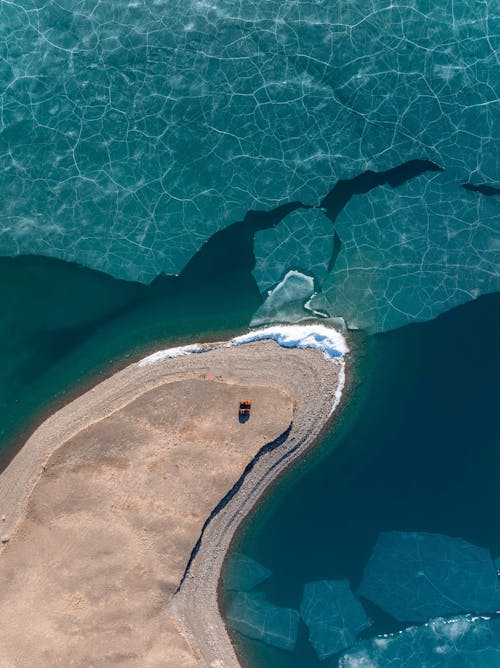 Imagine de stoc gratuită din fotografie aeriană, fotografiere verticală, gheață