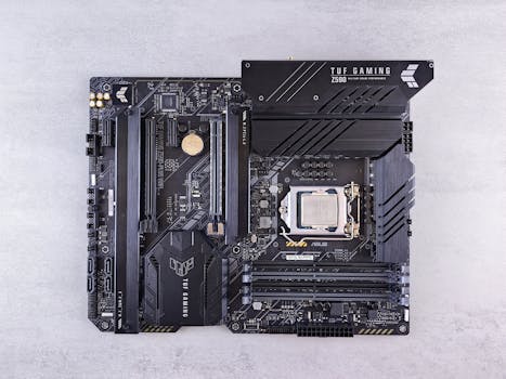 Ilustrasi ASUS TUF Gaming B650-PLUS: Review Lengkap Motherboard B650 Tangguh 2025 dalam artikel teknologi
