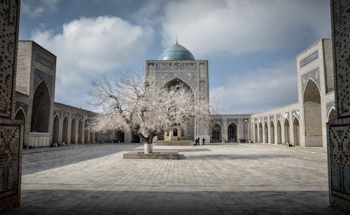 一座清真寺, 乌兹别克斯坦, 地標 的 免费素材图片