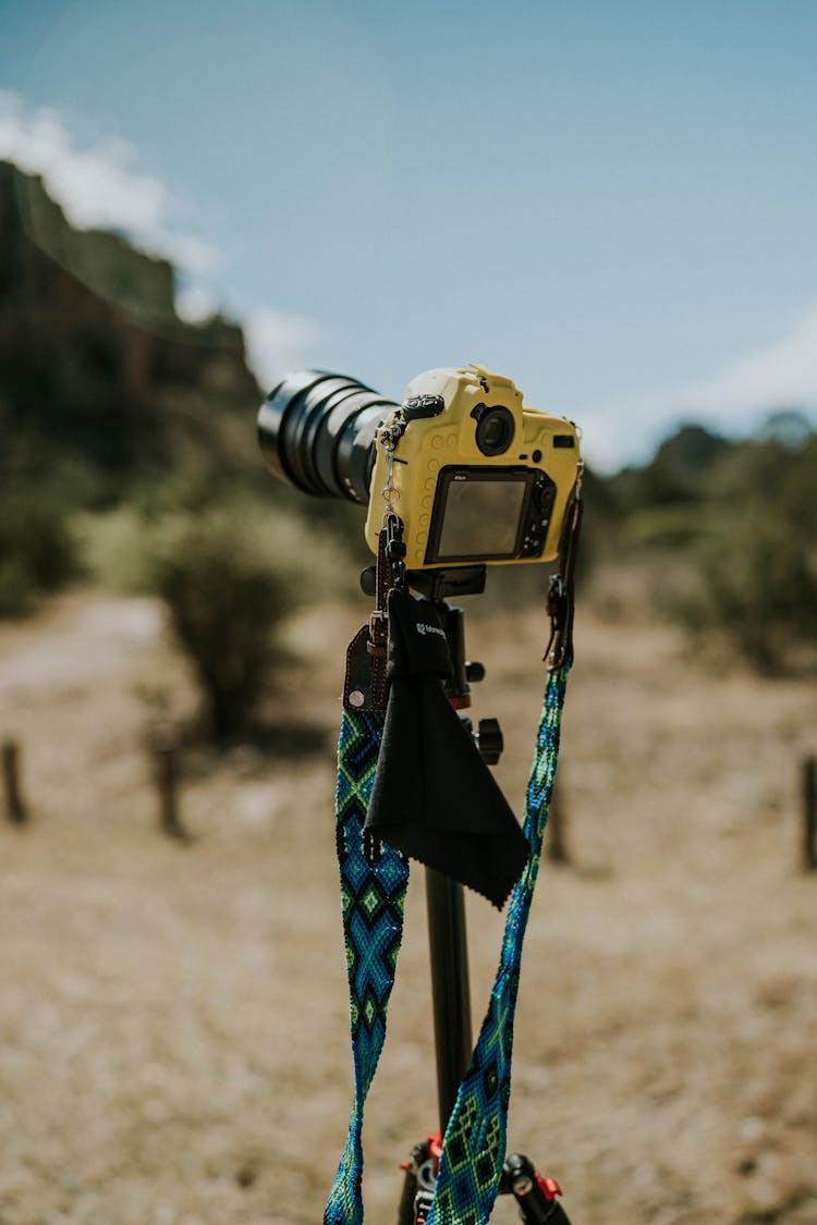 Camera On A Beach 