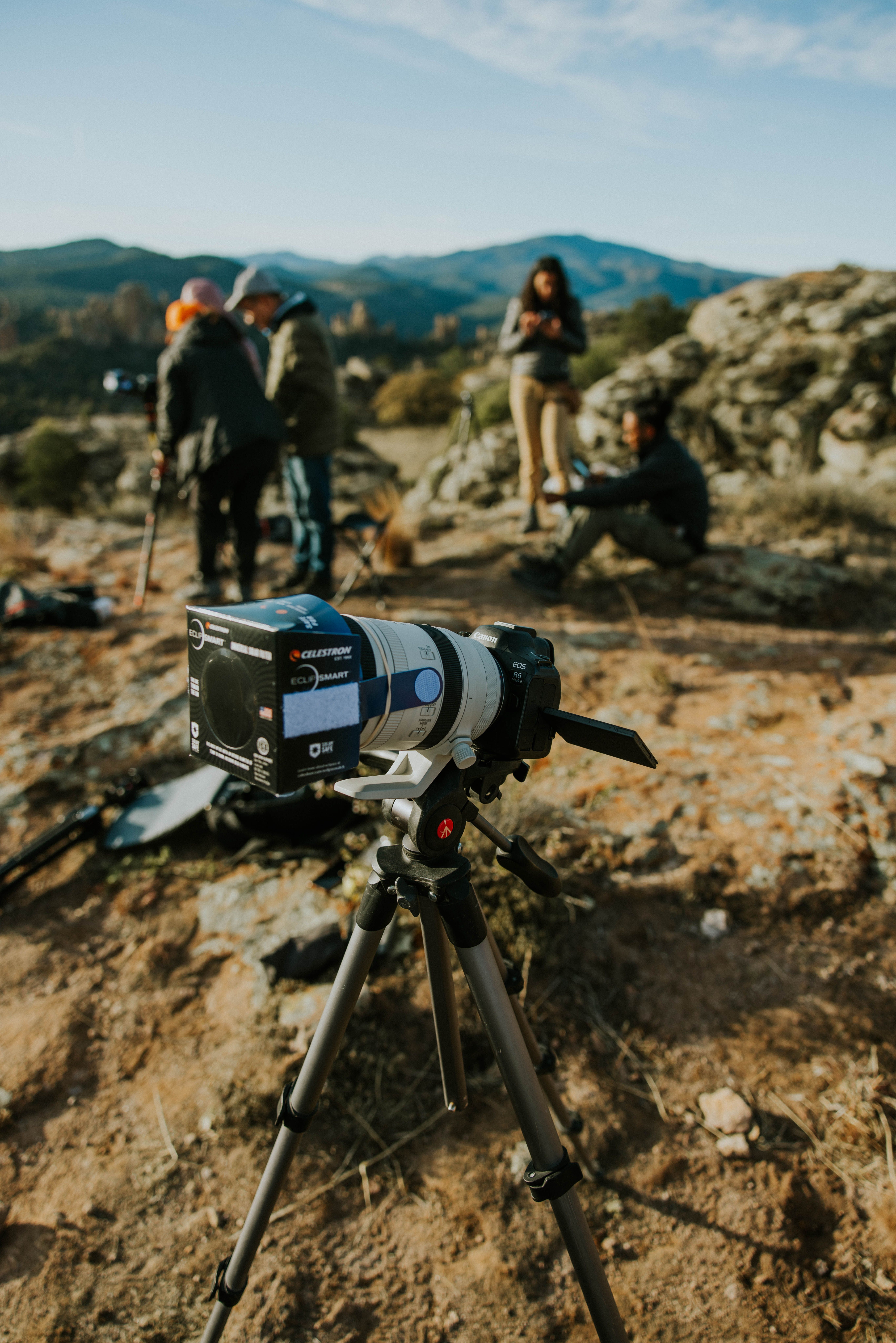 Camera with Filter on Tripod · Free Stock Photo