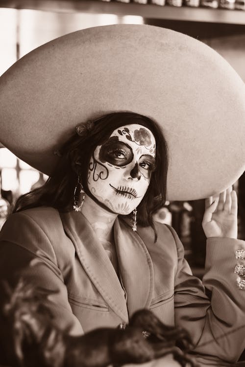 Ilmainen kuvapankkikuva tunnisteilla catrina, dia de muertos, hattu