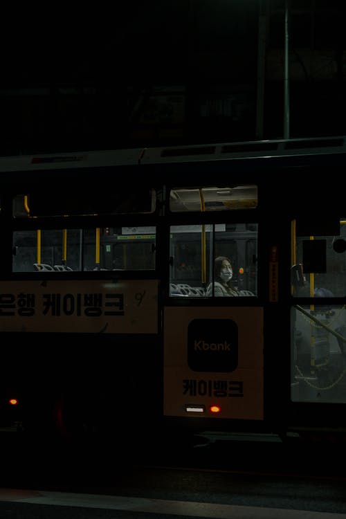 대중교통, 도시의, 밤의 무료 스톡 사진
