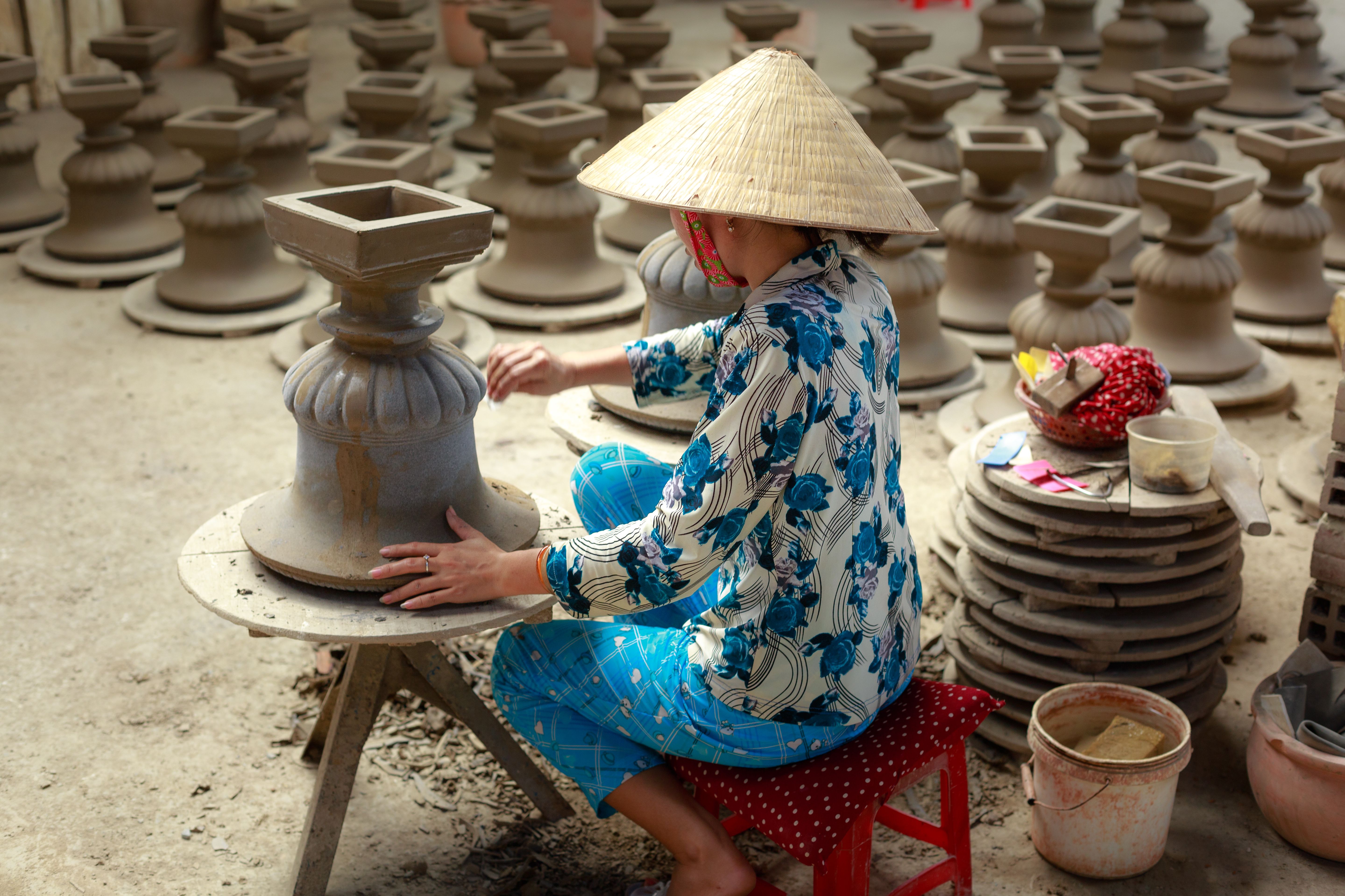 Woman Making Clay Pot · Free Stock Photo