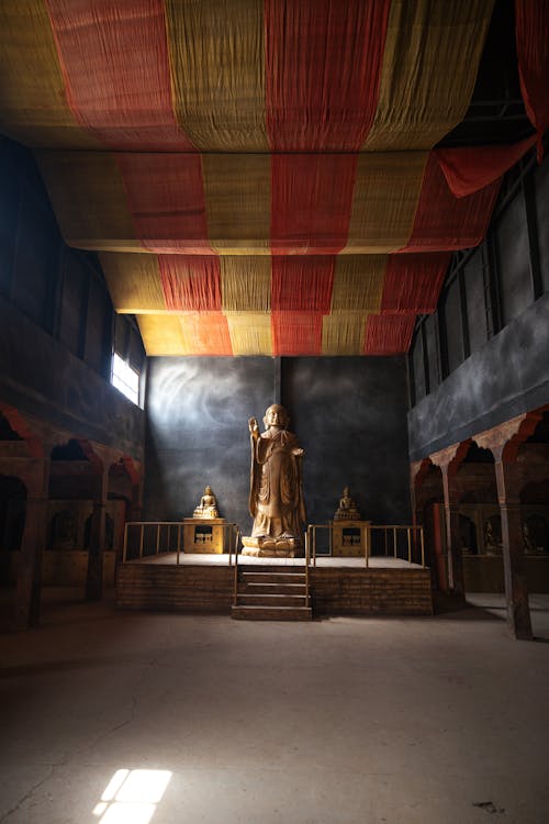 Golden Statue in Temple 