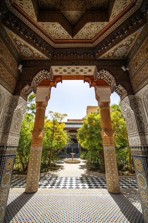 Photos gratuites de jardin, maroc, monument