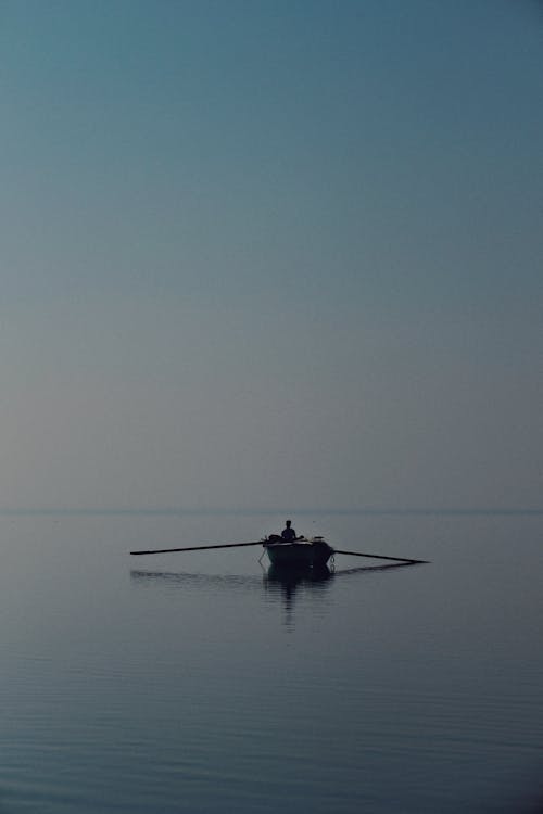 Free Lonely fisherman Stock Photo