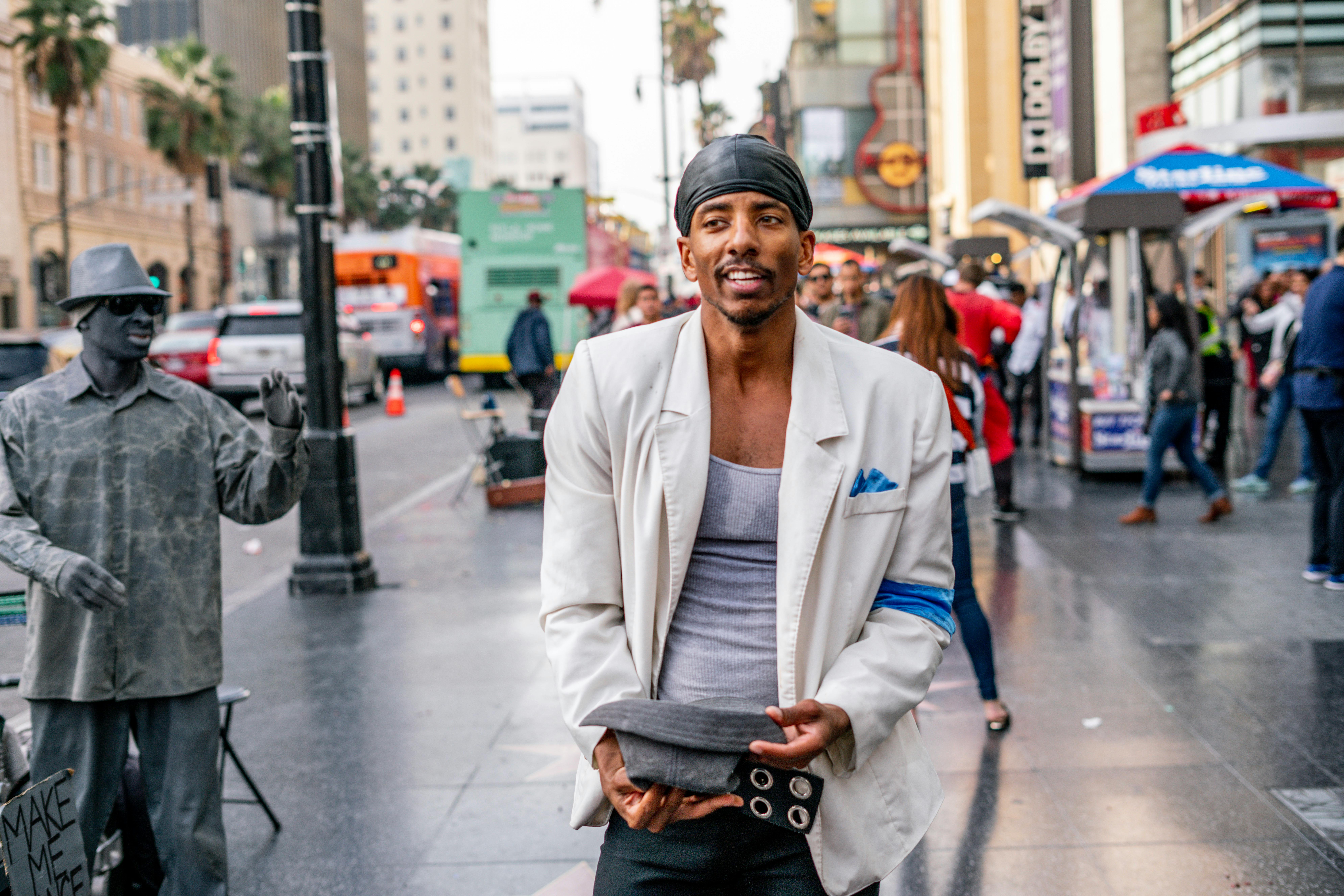 Man Walking on Street · Free Stock Photo